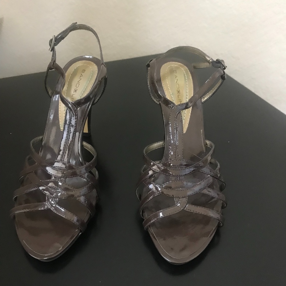 Bandolino Brown Patent High Heels. Size 8 M. NWOT